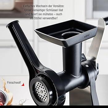 Gefu - ミートグラインダー TRANSFORMA Amazon.com: GEFU Meat Mincer TRANSFORMA (Black): Home & Kitchen